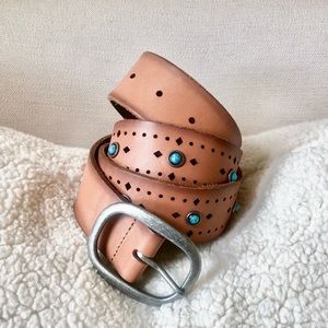 Lucky Brand 100% leather Talia brown belt